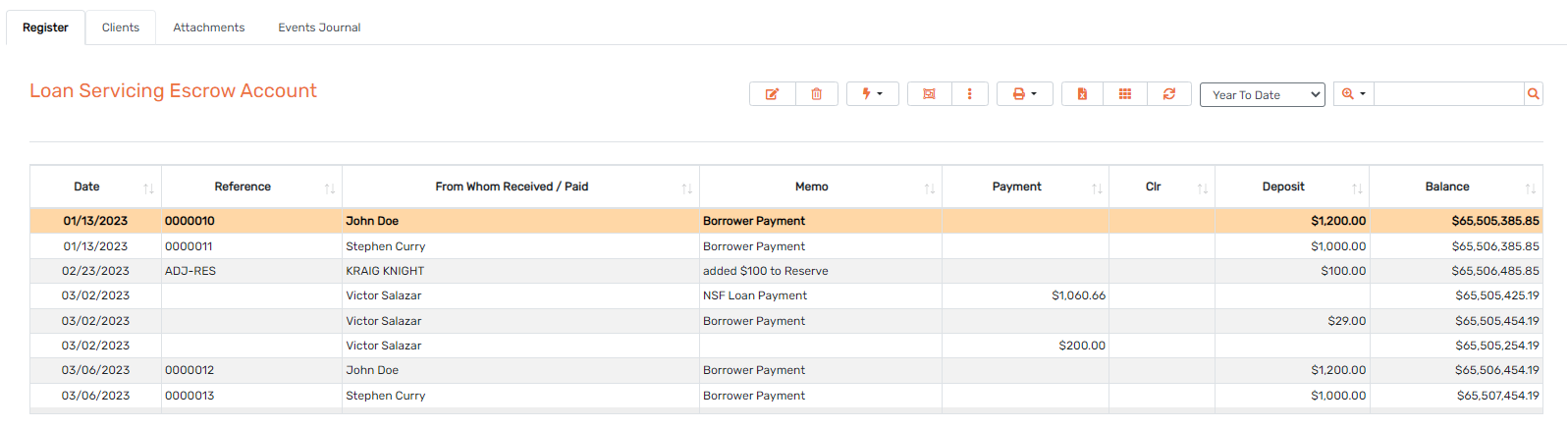Collect and track escrow payments and automatically calculate new escrow impound amounts.