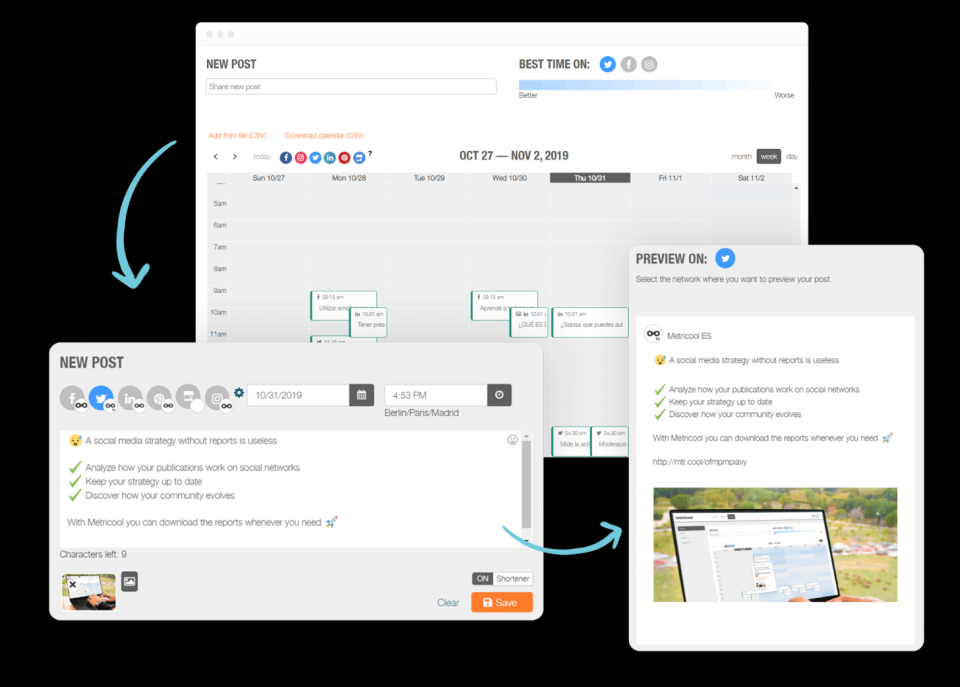 Metricool Software - Metricool planning