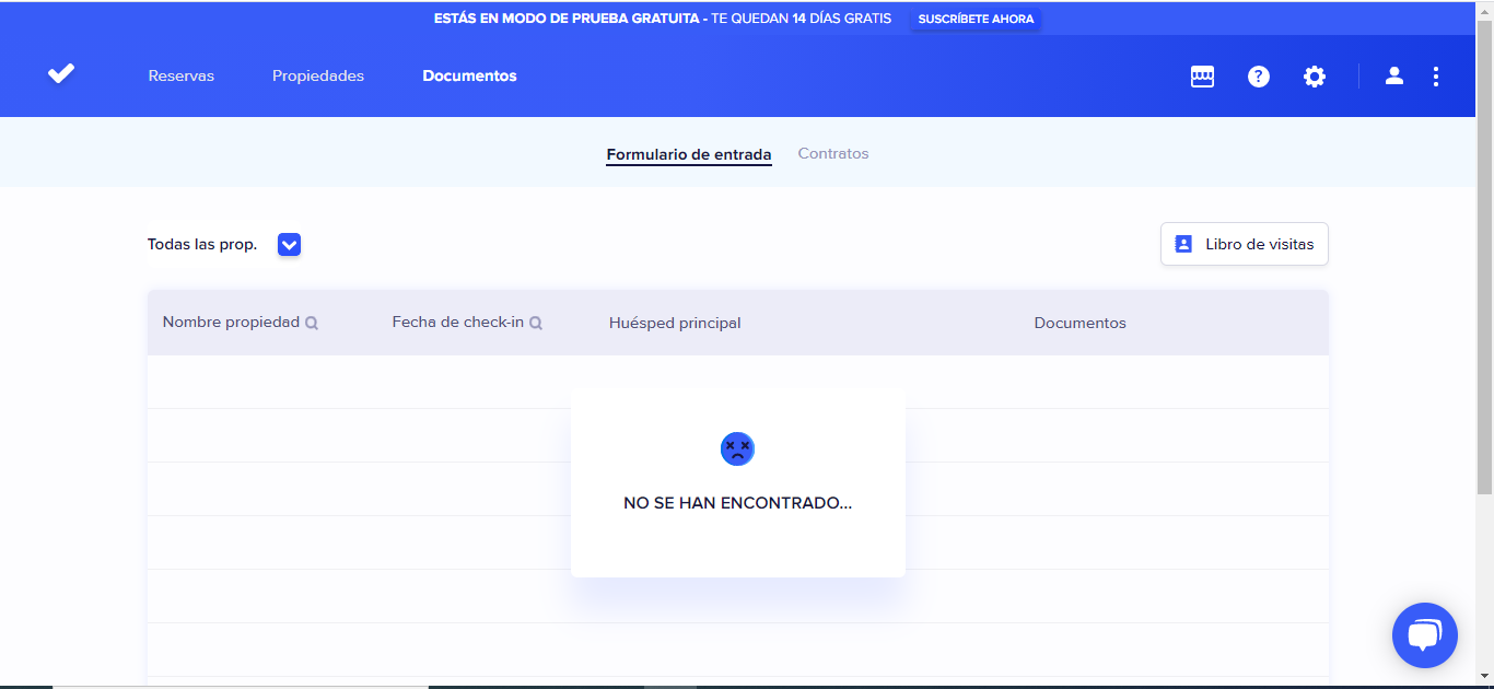 Chekin App screenshot: Chekin App documents