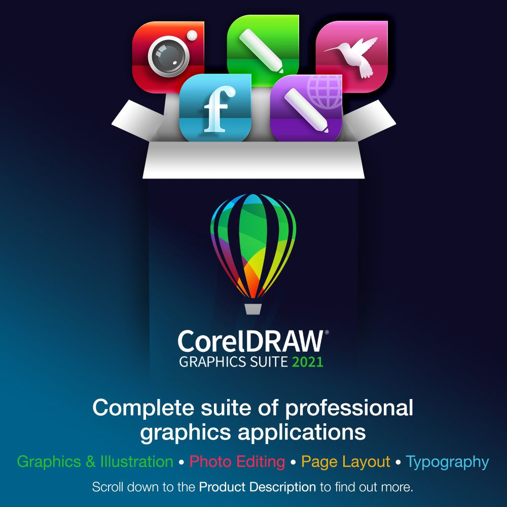 Amazon.com: CorelDRAW Graphics Suite | 1 Month Subscription | Graphic  Design Software for Professionals | Vector Illustration, Layout, and Image  Editing [ PC/Mac Download] : Everything Else