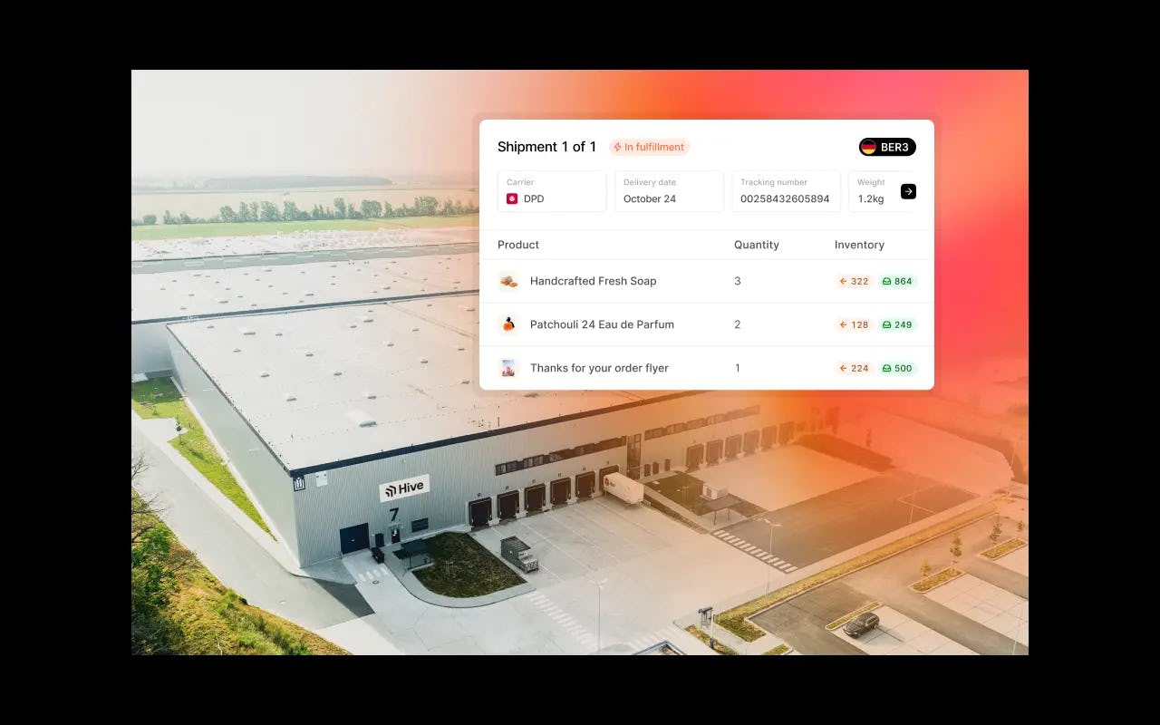 Hive Software - Shipments