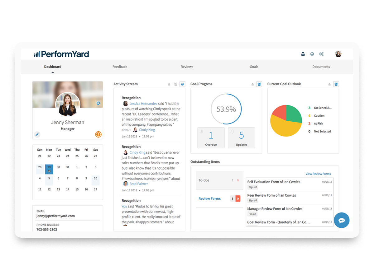 PerformYard Talent Software - Reviews, goals, and feedback