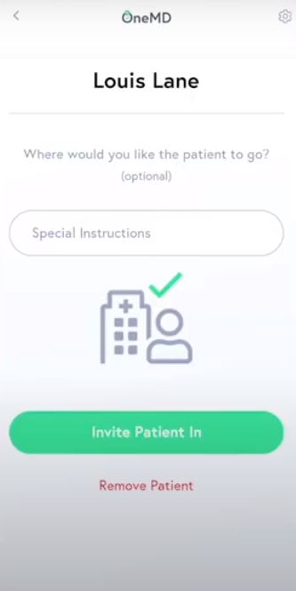 OneMD invite patients