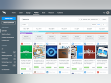 Falcon.io Software - The calendar tool allows users to schedule social media posts and campaigns