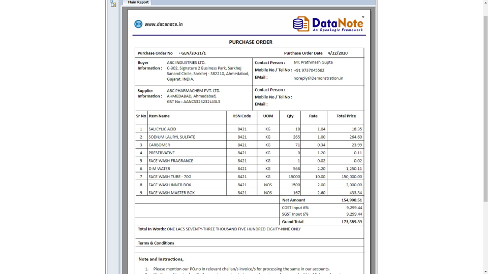 DataNote Software - 4