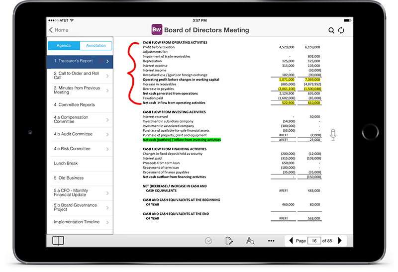 Integrated Document Annotation – Users can quickly and easily add annotations to any document to expedite review and collaboration processes in on- or off-line mode.