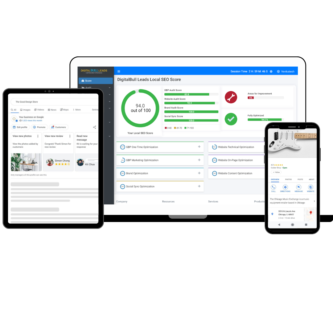 DigitalBullLeads screenshot: DIgitalBullLeads