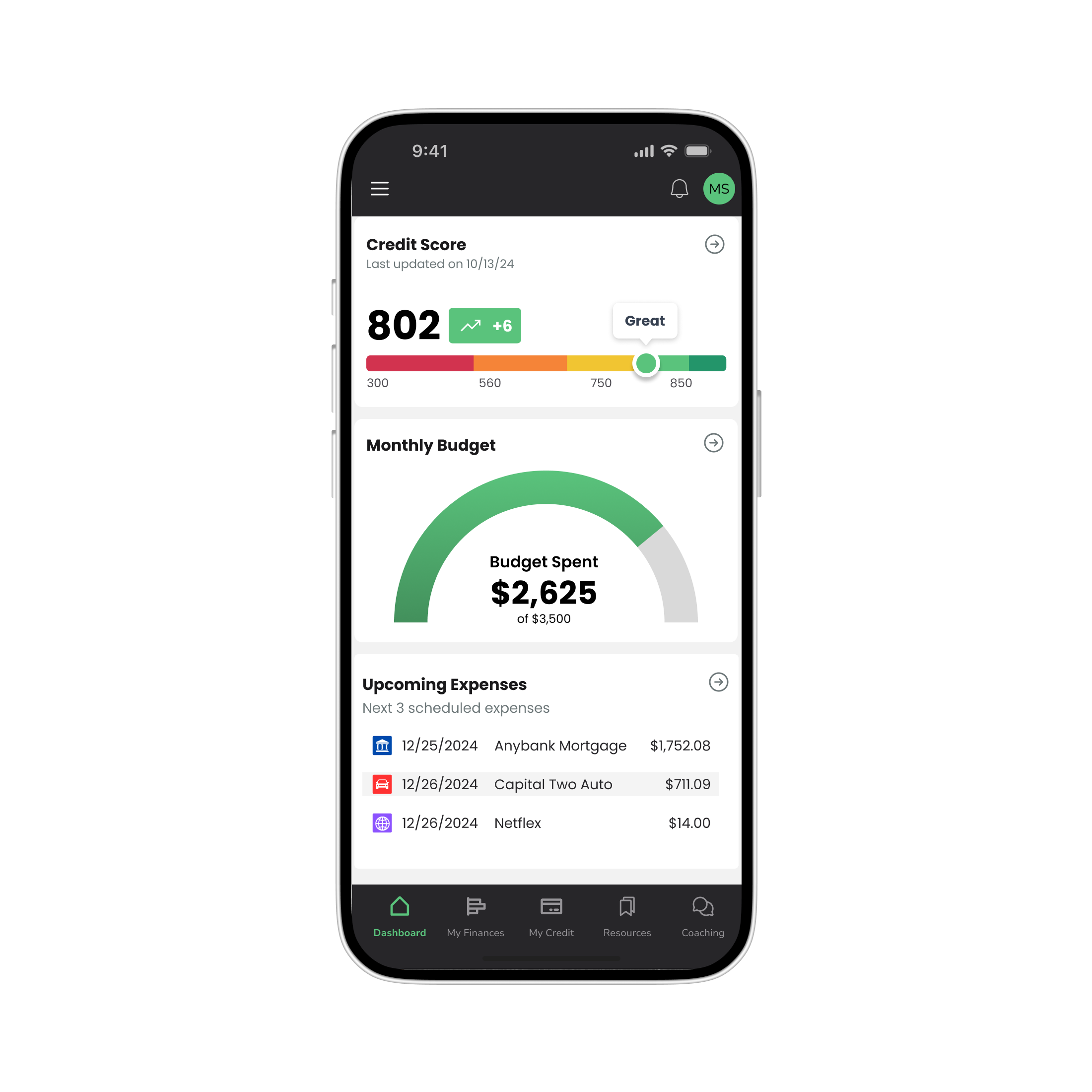 Your Money Line screenshot: The Your Money Line Mobile App gives employees a place to check their budgets, track progress, and get help from YML anywhere. With the all-in-one personalized money app, employees can have a 360° view of their financial life, right in their pocket.
