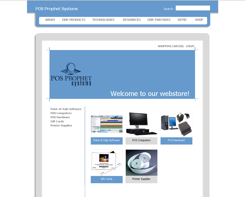Integrated Web Store