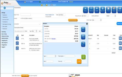 Pxier Catering Software - Enter details