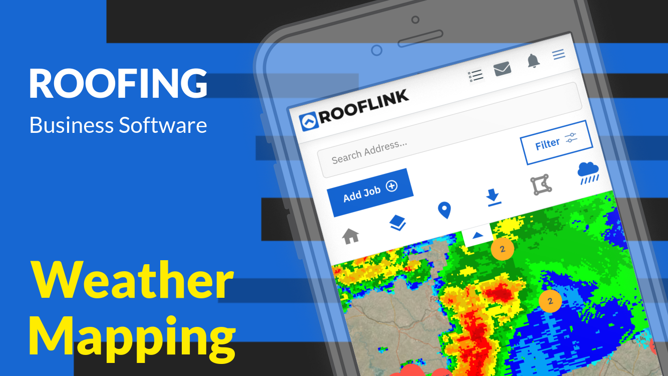 ROOFLINK Software - NOAA Weather Alerts, Mapping and Reports are included. No 3rd party integrations required. No additional costs.