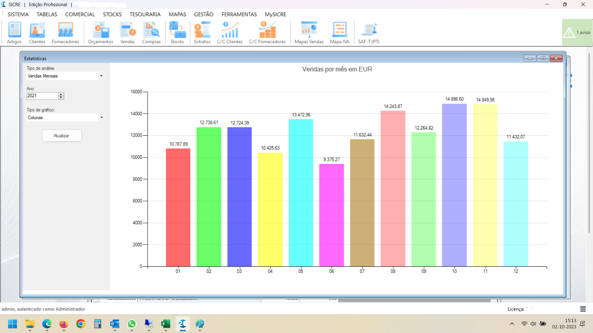 SICRE Software - Mapas e estatisticas