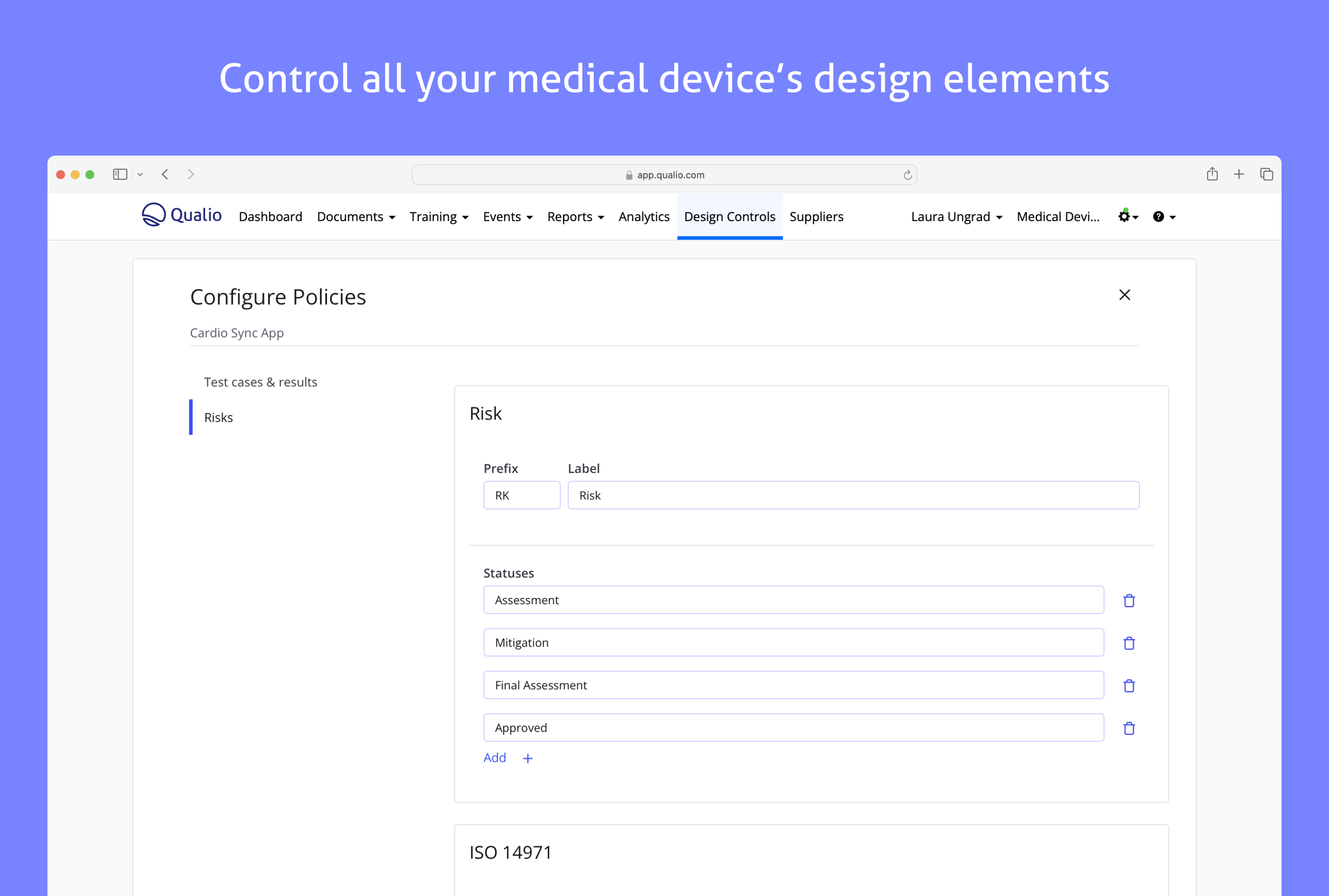 Control all your medical device's design elements