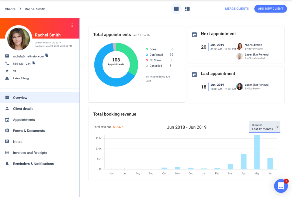 Yocale client profile