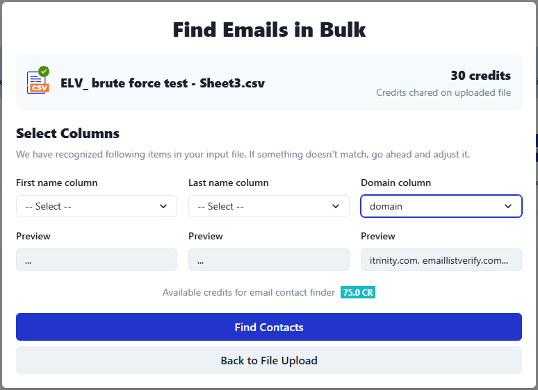 Email List Verify Software - Bulk email search