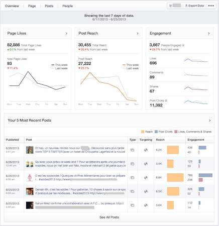 Wiselytics screenshot: Wiselytics Facebook page analysis