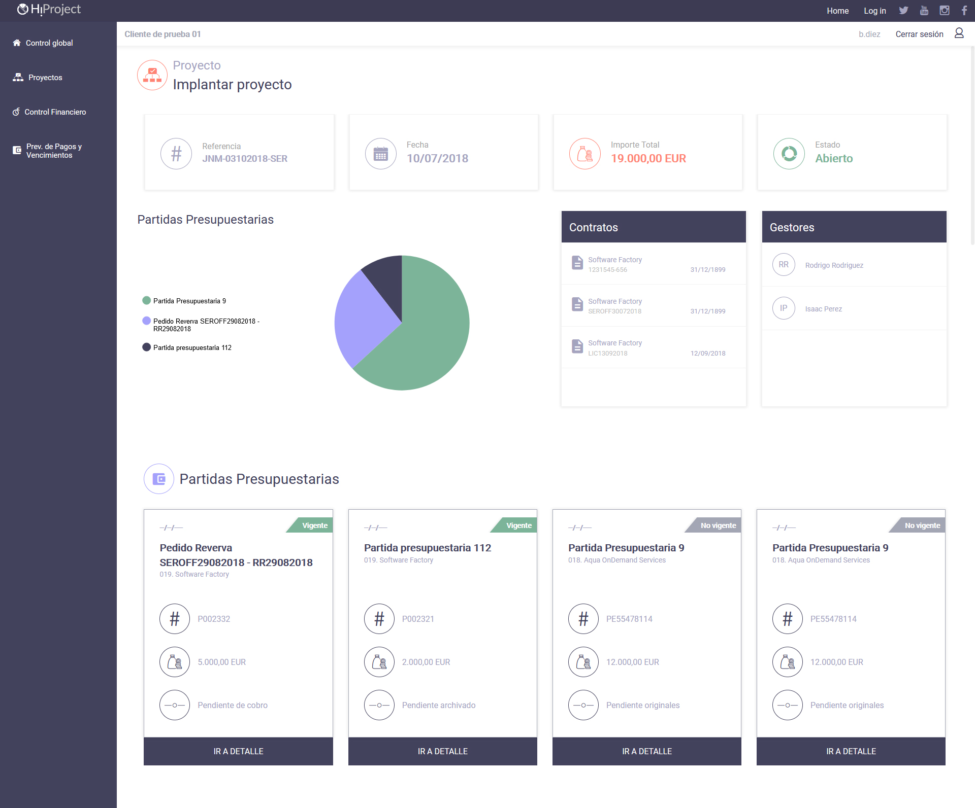 Aqua Project & Services screenshot: Software Proyectos, Aqua Project & Services