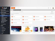Shelf Software - Create folders and sort content with tags, filters, and badges