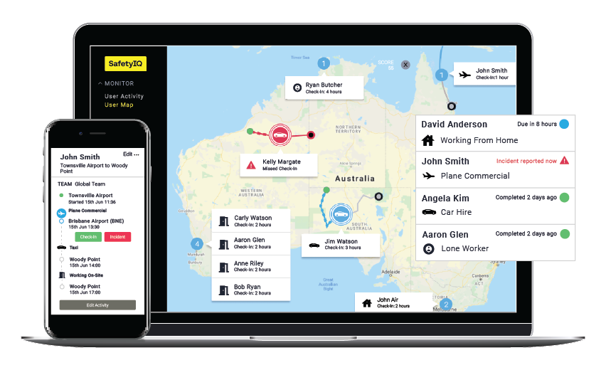 SafetyIQ's Journey Management Solution - Keep your people safe no matter where they are.