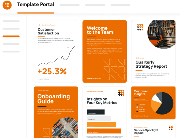 We Brand screenshot: We Brand access template portal