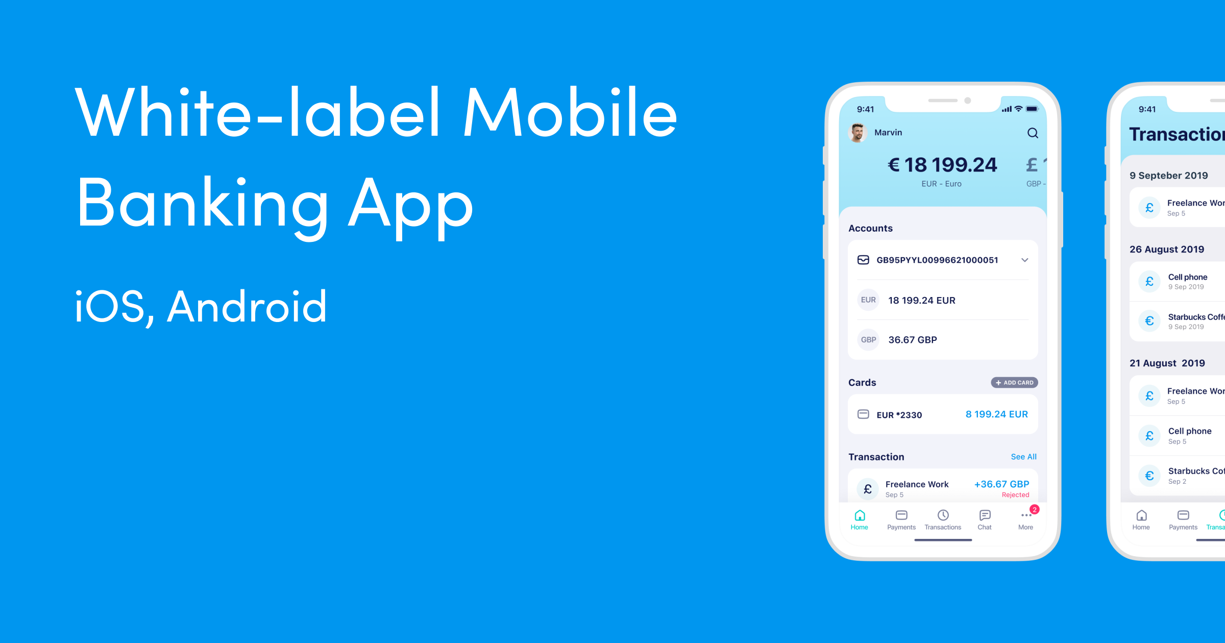 White label Mobile banking application