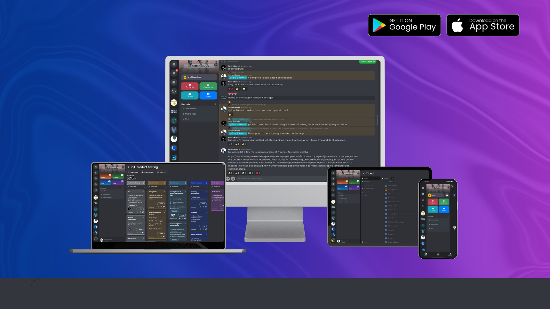CollabWorkx screenshot: Digital Workspace
CollabWorkx is the ultimate all-in-one solution that revolutionizes teamwork by integrating communication, collaboration, project management, task tracking, and meetings into one seamless platform.