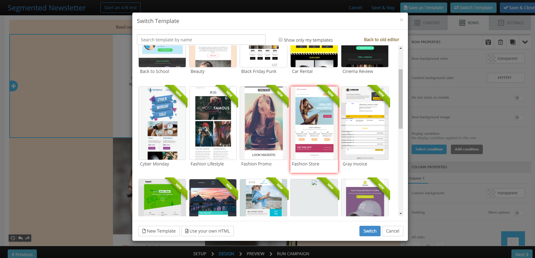 Ready to use templates