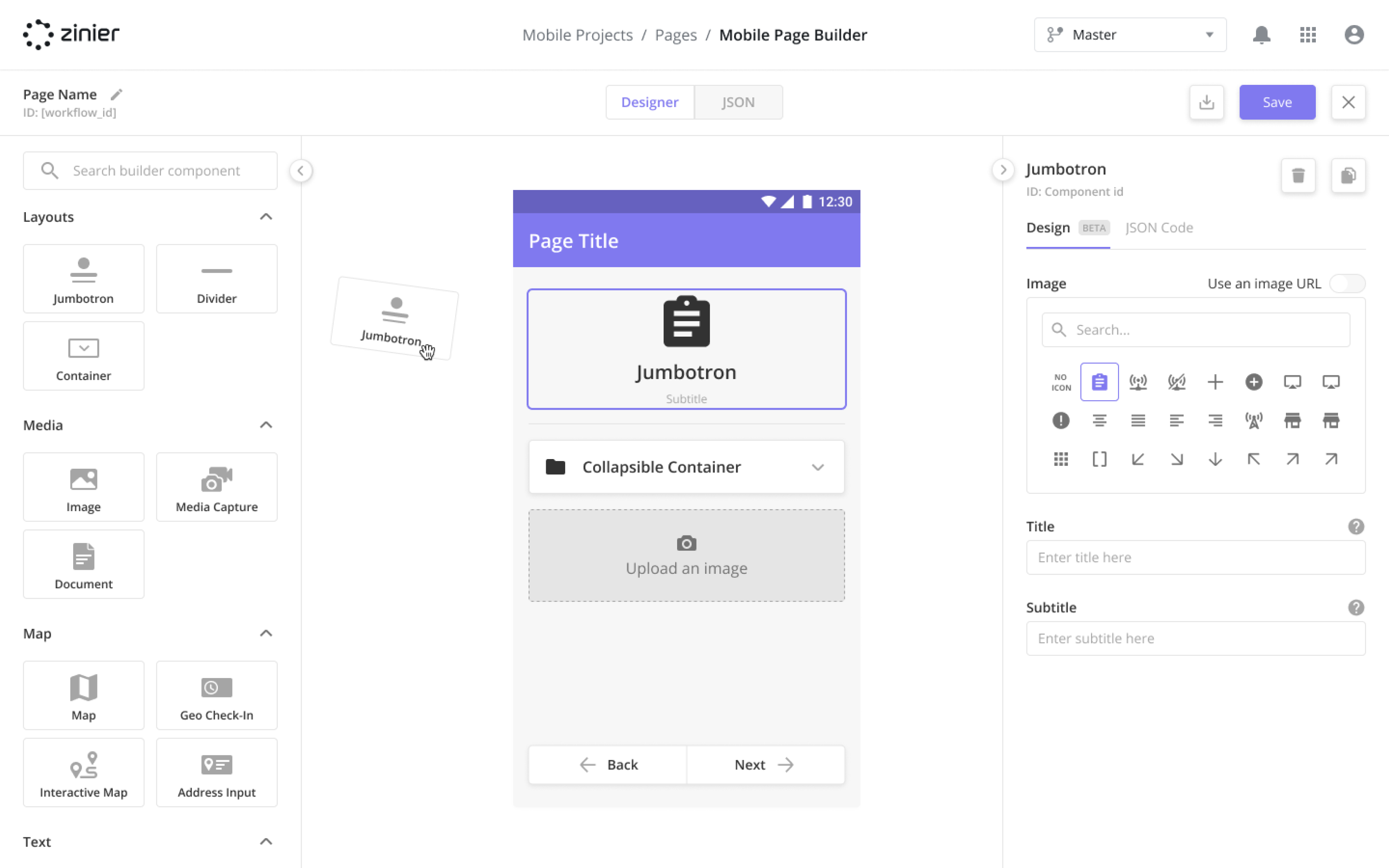 Mobile Page Builder. Create no-code mobile field experiences for techs in minutes