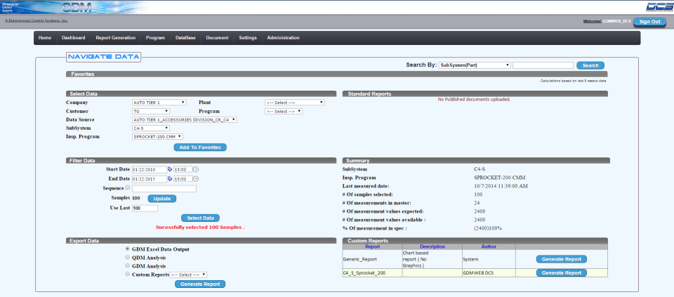 QDM SPC System Software - 4