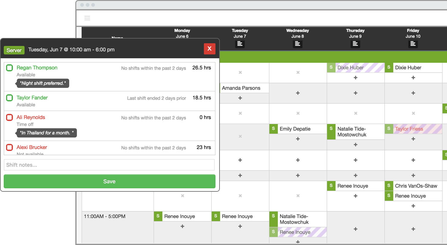 Scheduling