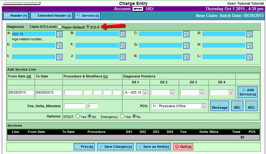 DuxWare Software - Duxware charge entry screenshot