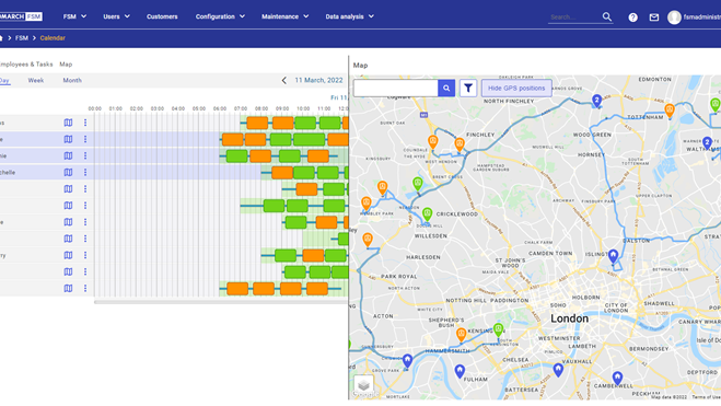 Comarch FSM screenshot