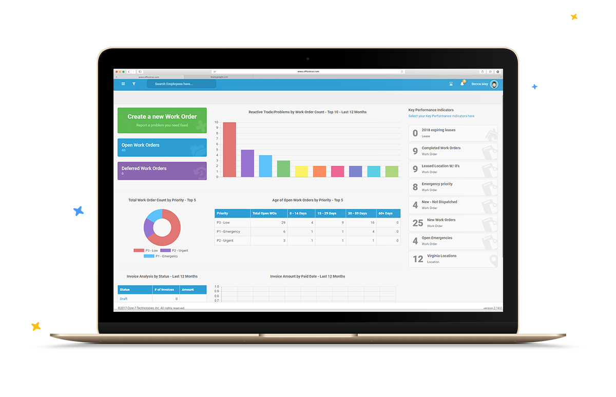 Officetrax Facilities Software - Cloud based access