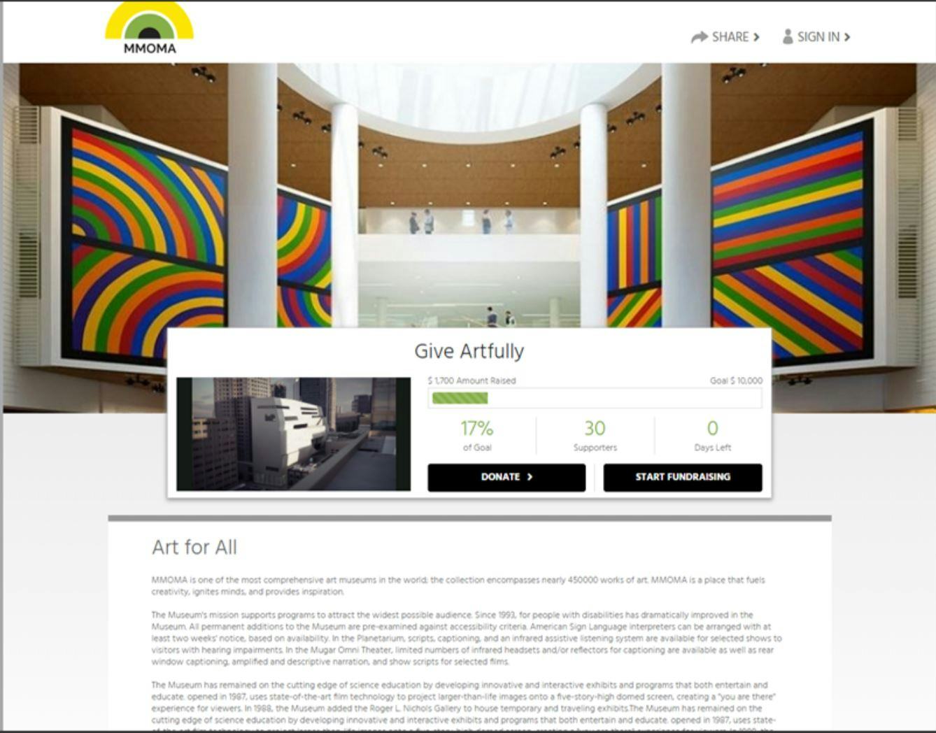 Mission CRM Software - Mission CRM - donation page