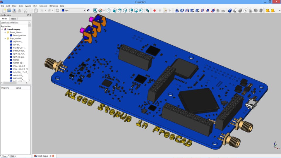 <p><i><span style="font-weight: 400;">Designing a 3D model in </span></i><a href="https://www.capterra.com/p/167527/FreeCAD/"><i><span style="font-weight: 400;">FreeCAD</span></i></a><i><span style="font-weight: 400;"> (</span></i><a href="https://www.capterra.com/p/167527/FreeCAD/"><i><span style="font-weight: 400;">Source</span></i></a><i><span style="font-weight: 400;">)</span></i></p>
