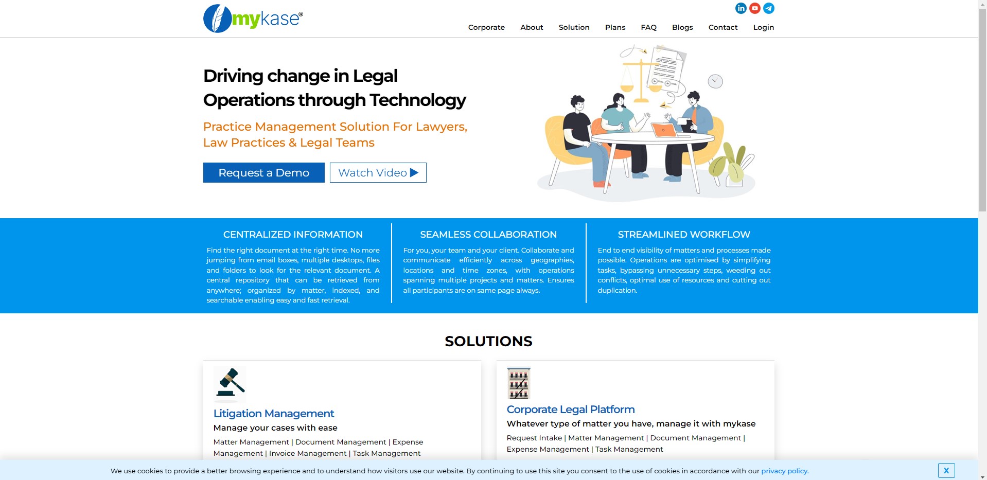 Mykase Home page