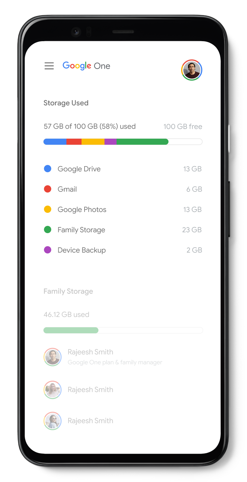 Google One cloud storage