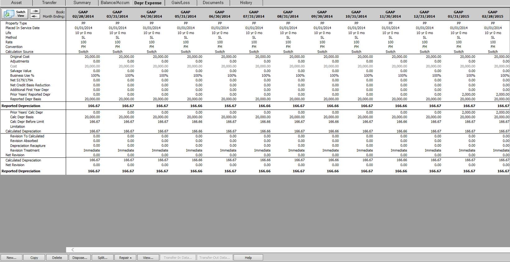 bloomberg tax fixed assets