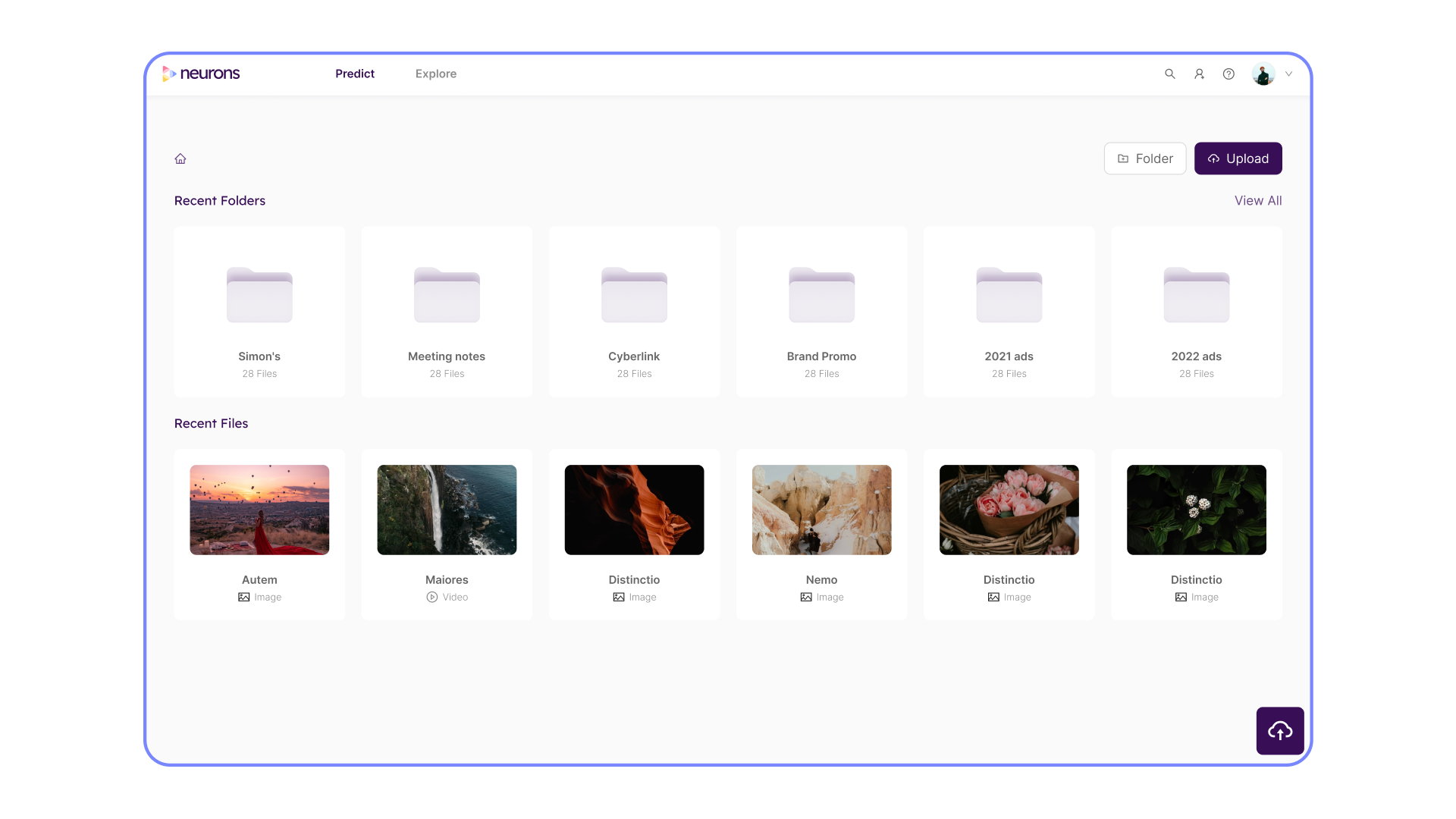 Collaborate with your team by combining all of your visual assets on one platform. Categorizing your images and videos to dedicated folders makes it easy to keep structure across the whole organization.