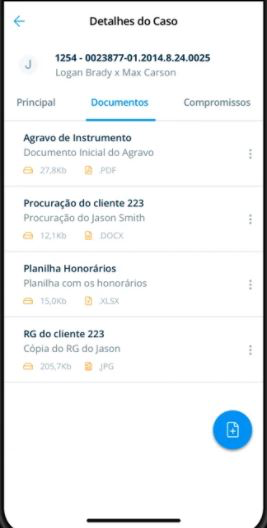 ProJuris screenshot: ProJuris document management