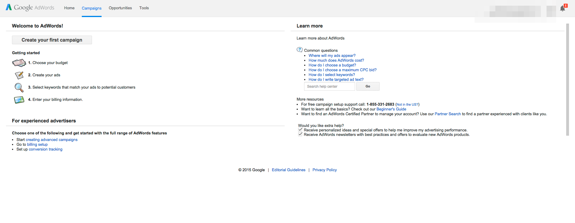 Google Ads Software - Set up your campain in Google AdWords