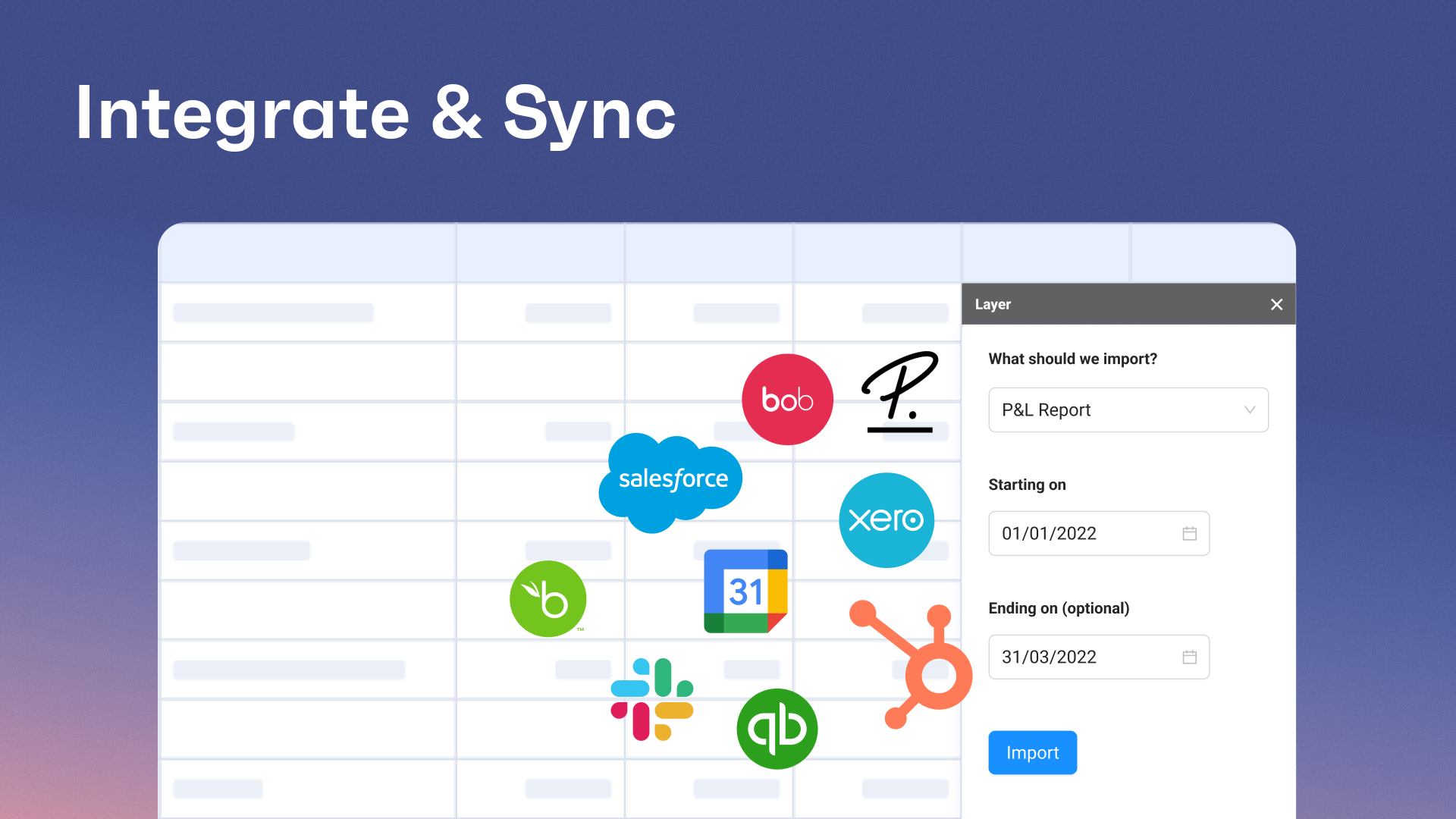 Sync all your scattered numbers in one place by connecting to your tech stack, giving you a holistic view of your data.