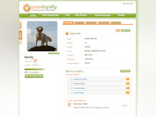 PawLoyalty Pro Software Software - A PawLoyalty pet profile