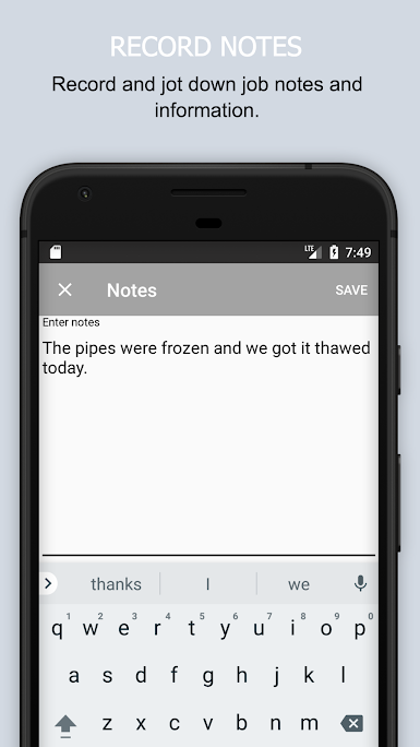 Notes can be added to time entries