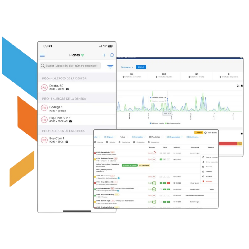 Calidad Cloud Software - Complete traceability of non-conformities.
Save up to 80% on costs caused by rework, avoiding recurring failures and achieving full tracking of processes, from excavations to post-sale. We are an all-in-one platform, from the construction process to post-