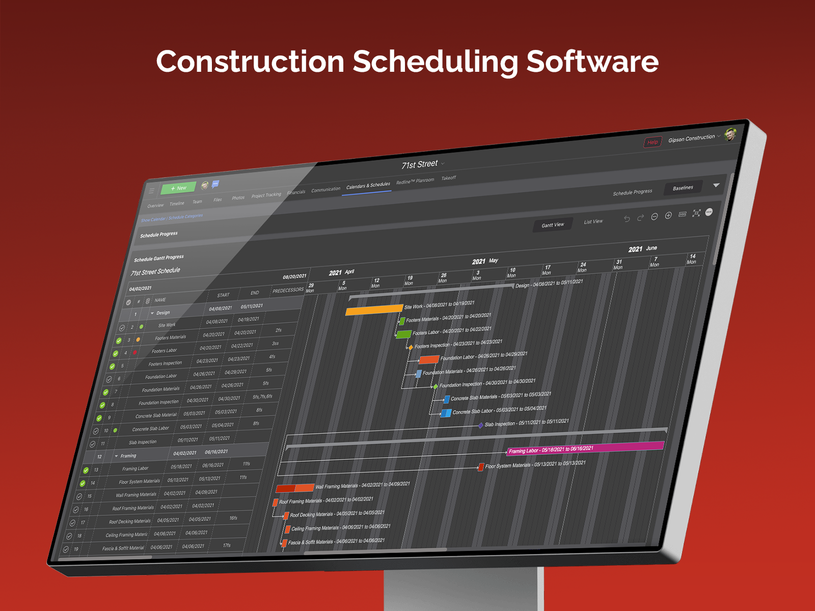 Dynamic, critical-path scheduling and construction calendars