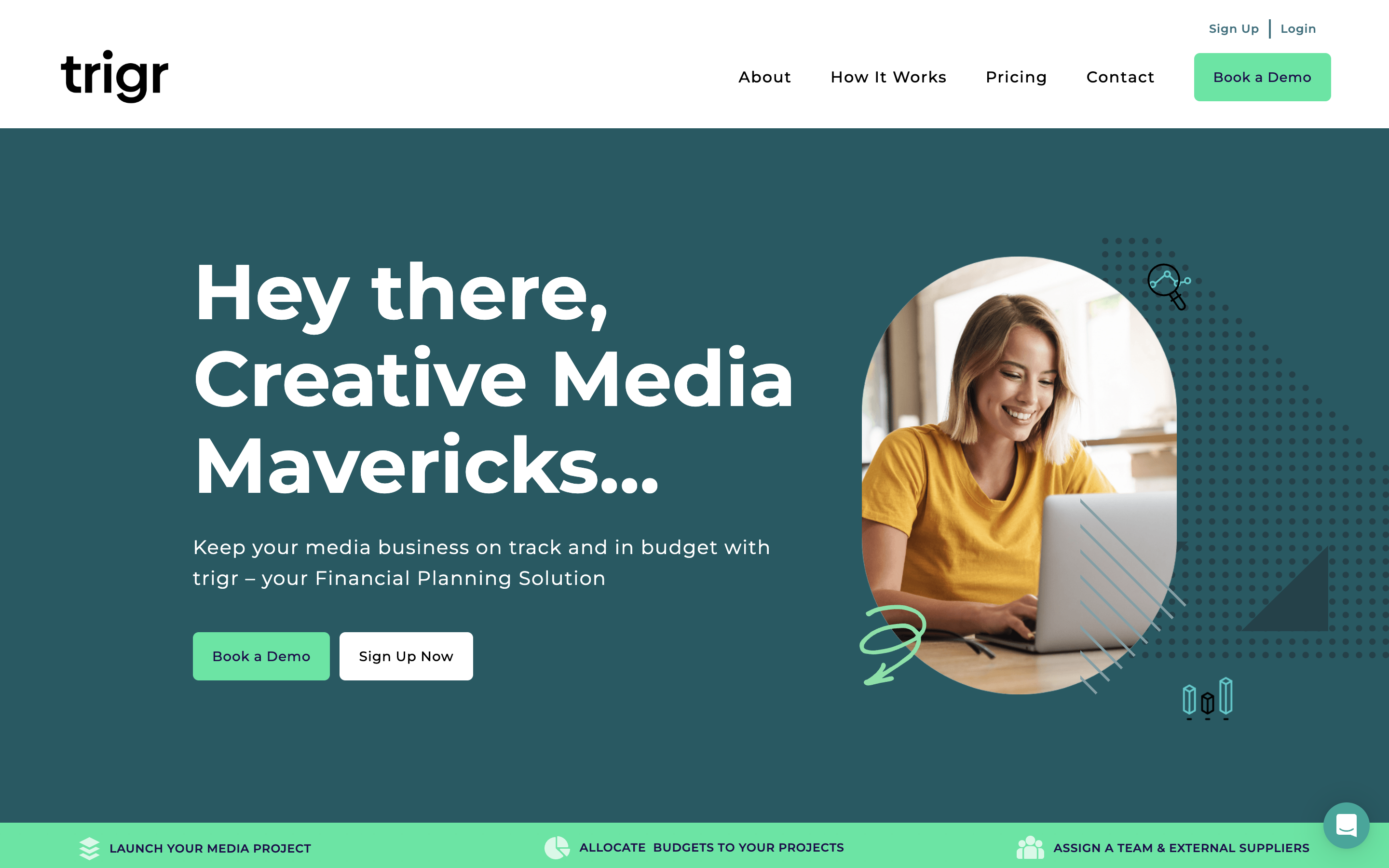 trigr screenshot: trigr - Business Management for Creative Media