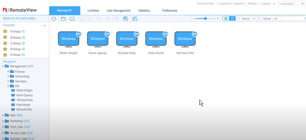 RemoteView Software - RemoteView user management