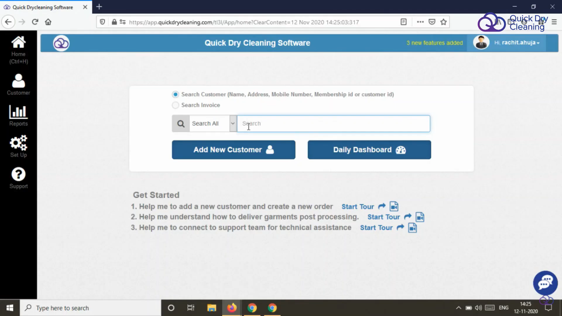 Quick Dry Cleaning Software