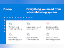 FaceUp Software - You can set up your own reporting page, categories, organisational structure, add members and 3rd parties. There are many useful features such as internal comments, working hours, deadlines, priorities, labels and much more.